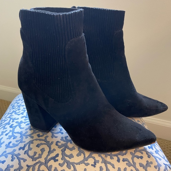 Steven By Steve Madden Newell Point Toe Sock Bootie in Black - Picture 4 of 7